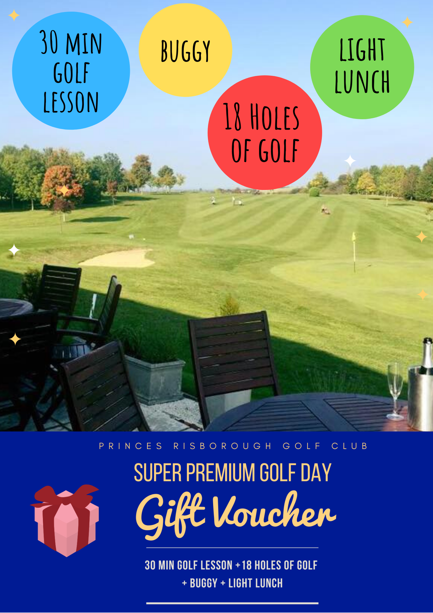 Super Premium VIP Golf Day Voucher for Ima Sample Princes Risborough
