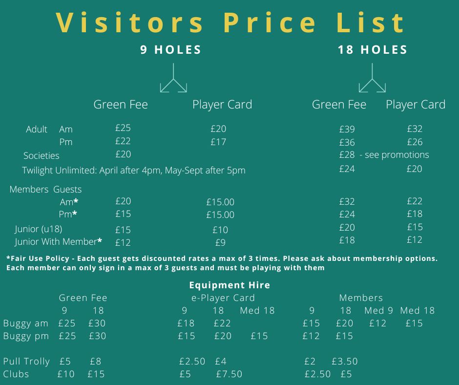 Princes Risborough Golf Club Green Fees