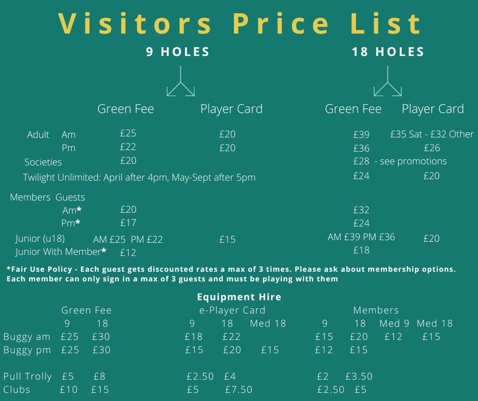 Princes Risborough Golf Club Green Fees