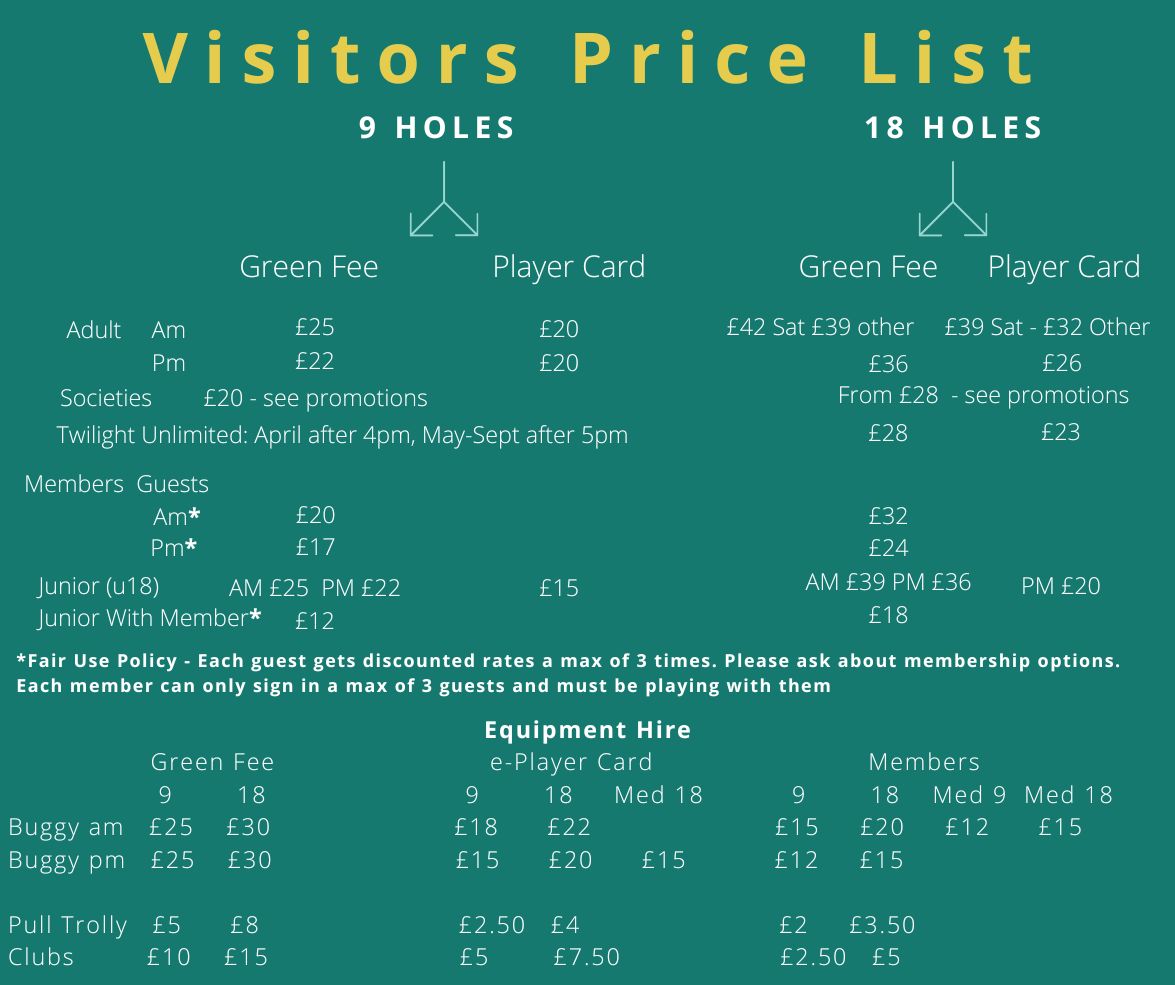 Princes Risborough Golf Club Green Fees