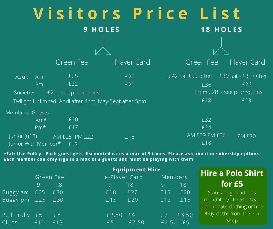 Princes Risborough Golf Club Green Fees